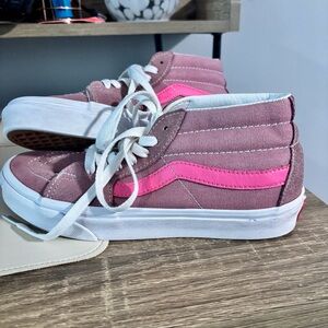 Vans Womens Pink High Top Sneaker